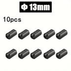 6/10PC Snap Magnetic Ring Ferrite Filter For Cable Shield Removable EMC Inner Diameter  5mm 7mm 9mm 11mm 13MM Degaussing Filter