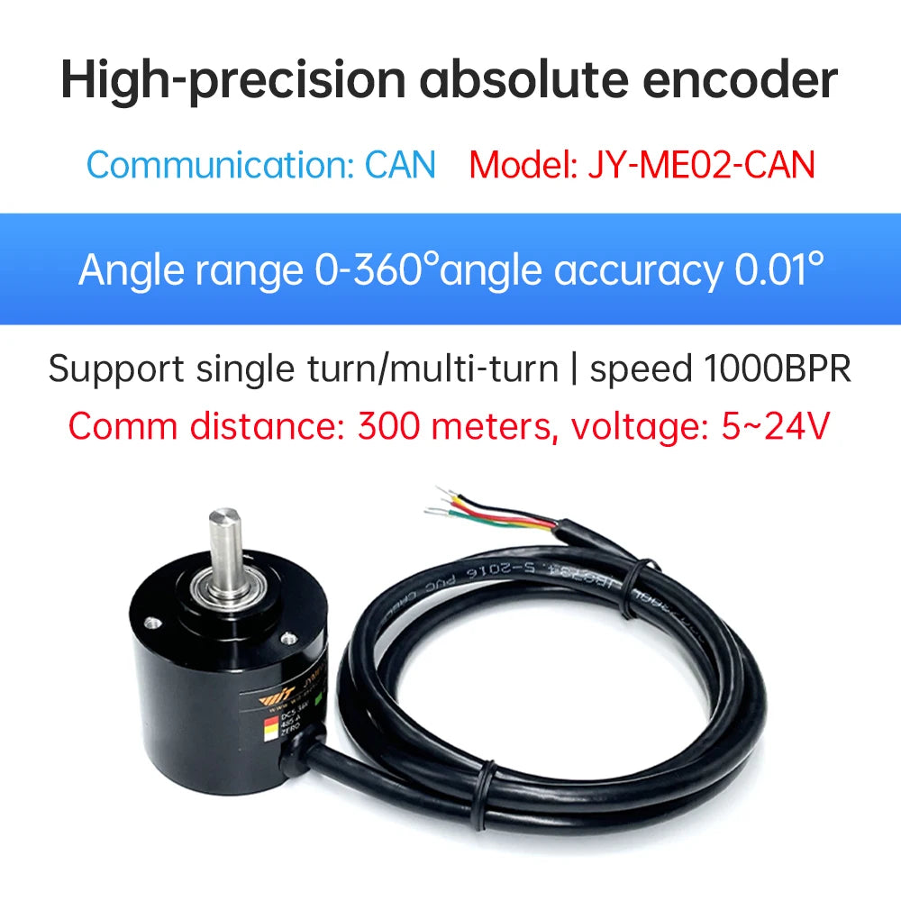 WitMotion JY-ME02 Rotary Absolute Encoder Digital High-Precision Angle Sensor 485 CAN Interface Power-Off Memory Angle Sensor