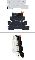 LCTC 1PCS SSR Solid State Relay DIN Rail Slim Relay Module SSR-41FDD SSR-41FDA DC To AC DC To DC 6A Non-contact Relay With LED