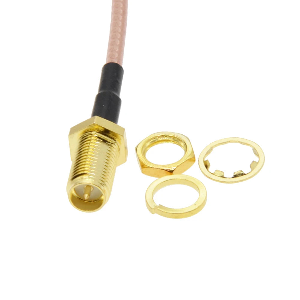 BEVOTOP 10PCS SMA Female to uFL IPX RF1 Female Connector RF Coax Pigtail Antenna Extension Cable  RG178 SMA  Cable