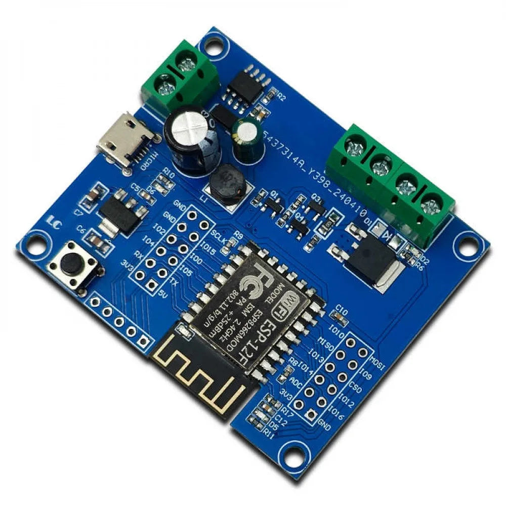 32Mbit SPI Flash Development Board DC5-80V ESP12F WiFi Relay Board 1 Way Relay Module Development Board Onbaord ESP-12F Module