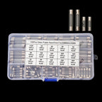 150PCS 0.25A-30A 15value 0.25A 0.5A 1A 2A 3A 5x20mm 6x30mm Glass Fuse Assorted Kit Box 5A 8A 10A 15A 20A 30A
