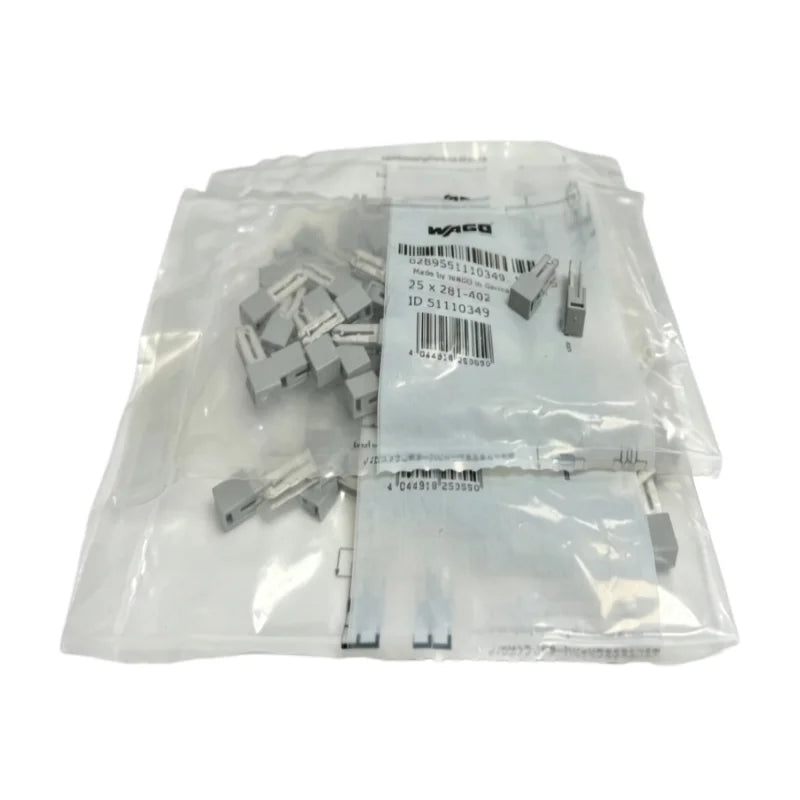 Genuine WAGO 280‑402 281‑402 Insulated Adjacent Jumper Cross‑Connector Shorting Bridge for DIN Rail Terminal Block