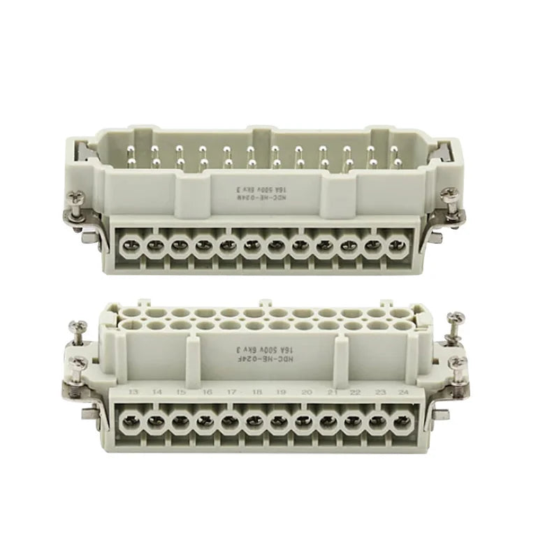 6/10/16/24 Core Heavy-duty Connector HDC-HE Male Connector Core and Female Connector Insert 16A 500V Aviation Plug Core