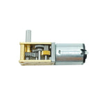 N20 Gear Motor 12V 90 Deg D Shaft Micro Worm Precision Full Metal Gearbox Motor Large Torque DIY Robot Smart Car Electronic Lock