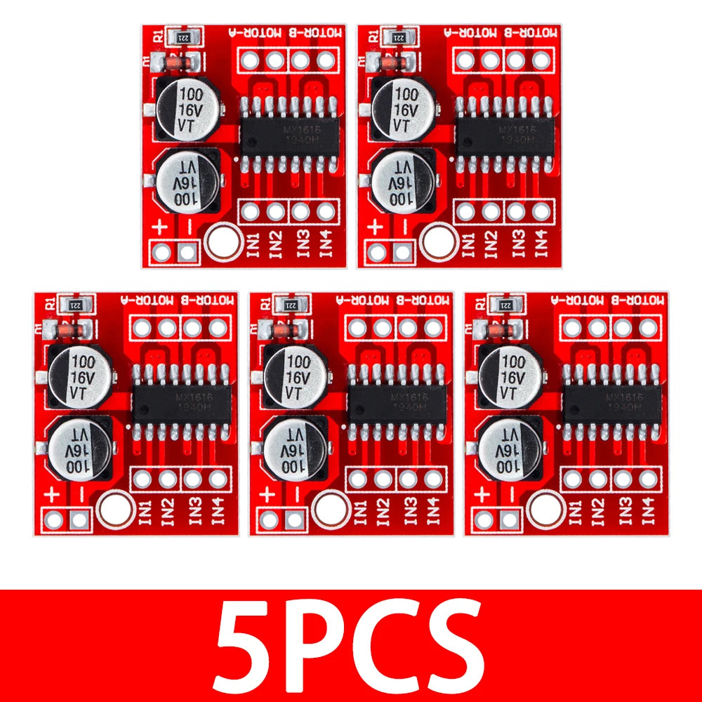 L298N Dual H-Bridge Motor Driver Module – PWM Speed Control, Reversing Function (DC/Stepper Compatible)