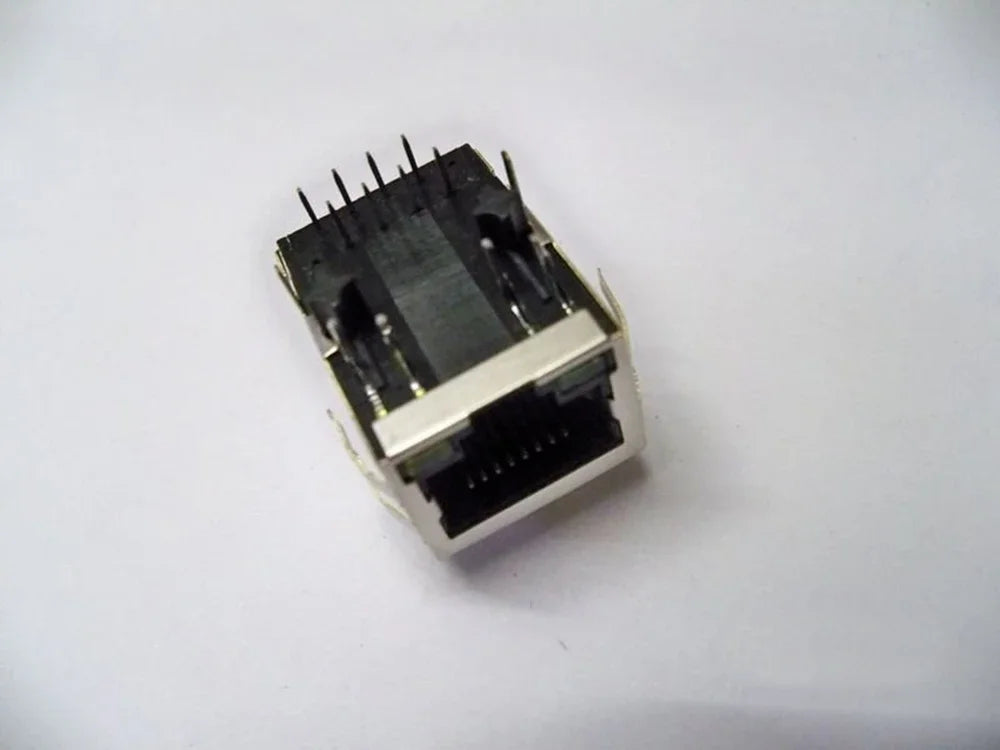 10pcs J0026D21BNL J0026D21 Right Angle with LED MAGJACK 1PORT 100 BASE-TX 1x1 Tab-DOWN RJ45 Connector