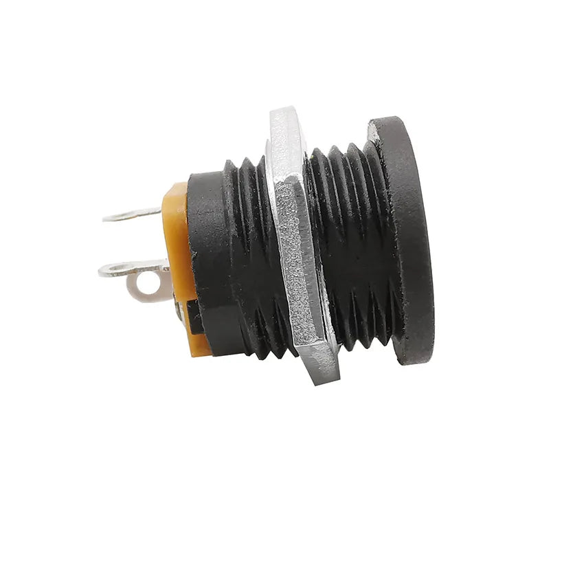 DC-022 5.5x2.1mm DC Power Female Socket Connector DC Plug Jack Screw Nut Interface Panel Mounting Socket Connector DC022 5.5*2.1