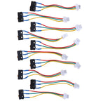 New 10pcs Flame retardant material metal Gas Water Heater Micro Switch Three Wires Small On-off Control 0.6x1x2cm