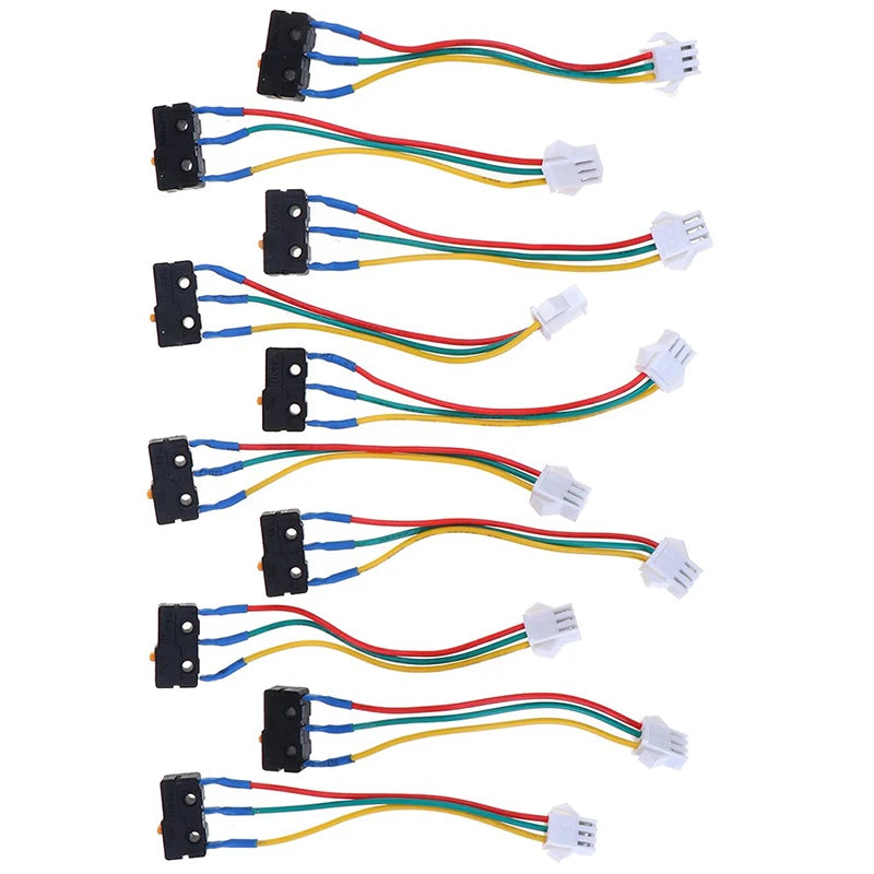 New 10pcs Flame retardant material metal Gas Water Heater Micro Switch Three Wires Small On-off Control 0.6x1x2cm