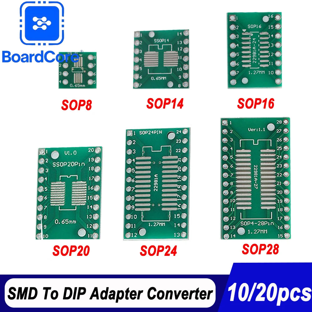SOP8/14/16/20/24/28 turn DIP8/14/16/20/24/28 SMD To DIP IC Adapter Socket SOP TSSOP SSOP Board TO DIP Adapter Converter Plate