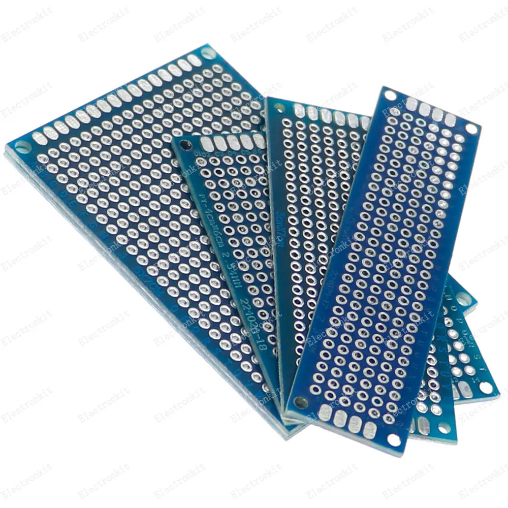 20pcs/lot 2X8 3X7 4X6 5X7 PCB Prototype Board Circuit Protoboard Universal Stripboard Prototyping Veroboard 5Pcs Each Value
