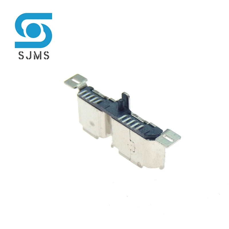5Pcs Micro USB 3.0 B Type SMD 10pin Female Socket DIP2 USB Connector for Mobile Hard Disk Drives Data 3.0 Vertical USB Jack