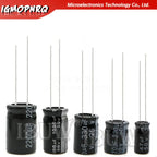 Electrolytic capacitor 6.3V 16V 25V 35V 50V 63V 200V 400V 450V 10UF 22UF 47UF 100UF 220UF 330UF 470UF 1000UF 0.1UF 0.22UF