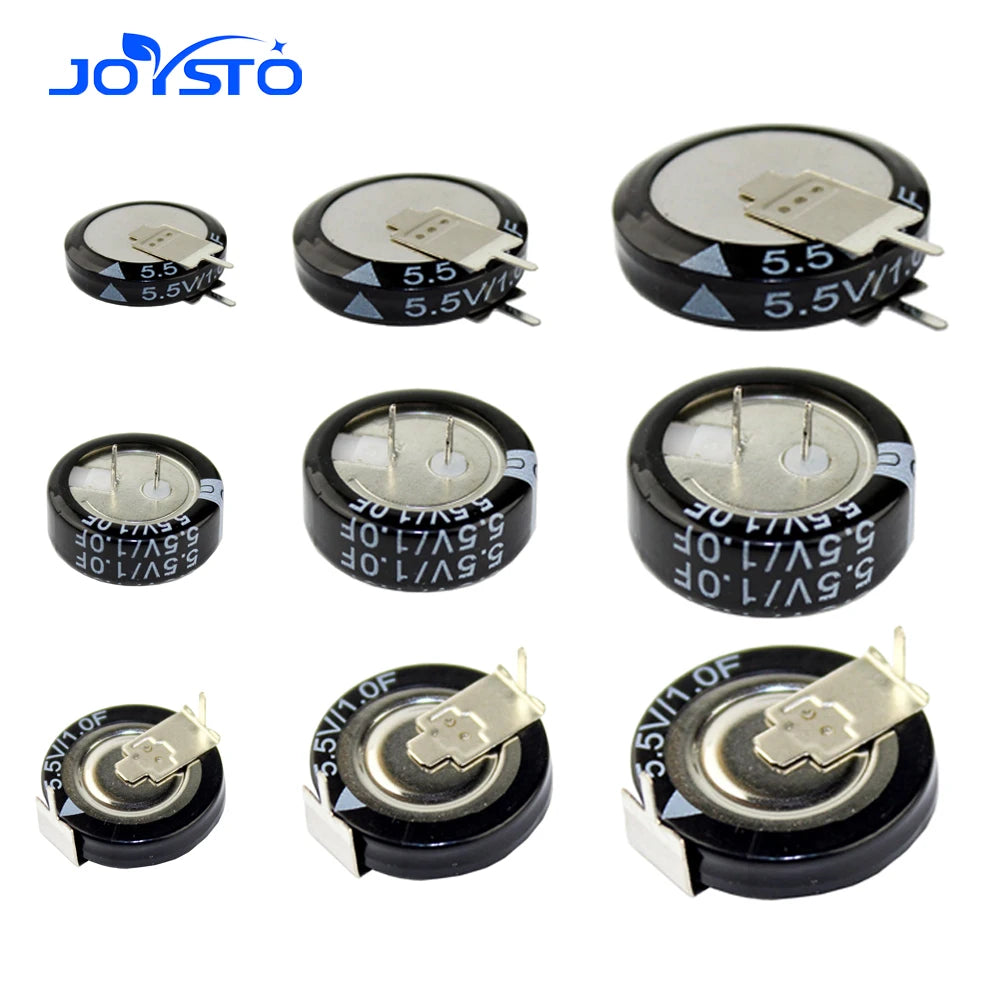 5.5V Super Capacitor 0.1F 0.22F 0.33F 0.47F 1F 1.5F 4.0F V-Type C-Type H-Type Button Farad Capacitor
