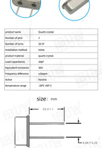 10PCS 4Mhz 6Mhz 8Mhz 12Mhz 16Mhz 20Mhz 24Mhz  32.768K 32.768K Quartz Crystal Resonator Passive Oscillator HC49S 8.000MHZ
