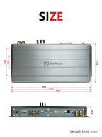 120W X12CH YAKUZA Car DSP Amplifier with HDMI Optical Coaxial Input Процессорный усилитель RedPower