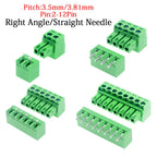10/5 Pairs Pitch 3.5mm 3.81mm Terminal Block Connector 2EDG 2-12 Pin Pcb Screw Connector Terminal Block 2EDG Socket PCB Screw