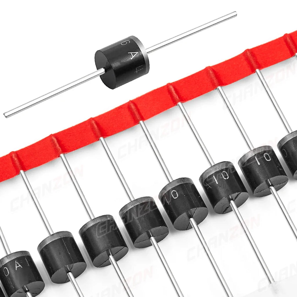 20Pcs 6A4 6A10 10A10 R-6 Axial Diode Rectifier 6A 10A 400V 1000V Silicon DIP Through Hole Electronic Original High Power Diodes