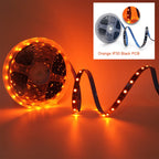 12V 3528 SMD LED Strip Light Decoration 120LEDs/m 60LEDs/m Orange Lighting Flexible Ribbon Rope String LED Tape Light 1M 5M