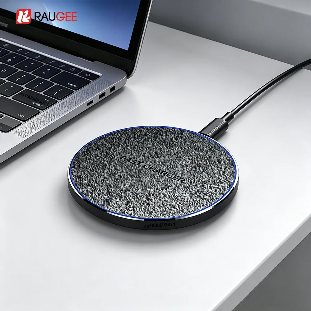 Wireless Charger Pad for iPhone 17 16 15 Pro Max Samsung Galaxy S26 S25 S24 Ultra-Thin Fast Wireless Induction Charging Station