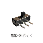 20PCS Mini Slide Switch On-OFF Micro Toggle Switch 1P2T H=1.5/2/4MM Miniature Horizontal Slide Switch SMD/DIP