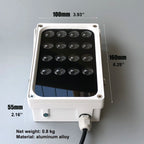 940nm AC110V~220V / 12V DC Outdoor IP66 Invisible Infrared Lights Night Vision IR Fill  Lamp For Security Camera