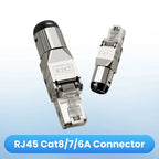 2000MHz 40G Professional RJ45 Cat8 Cat7 Cat6A Shielded Toolless Modular Termination Plug for 22AWG 24AWG Cable Kit Set