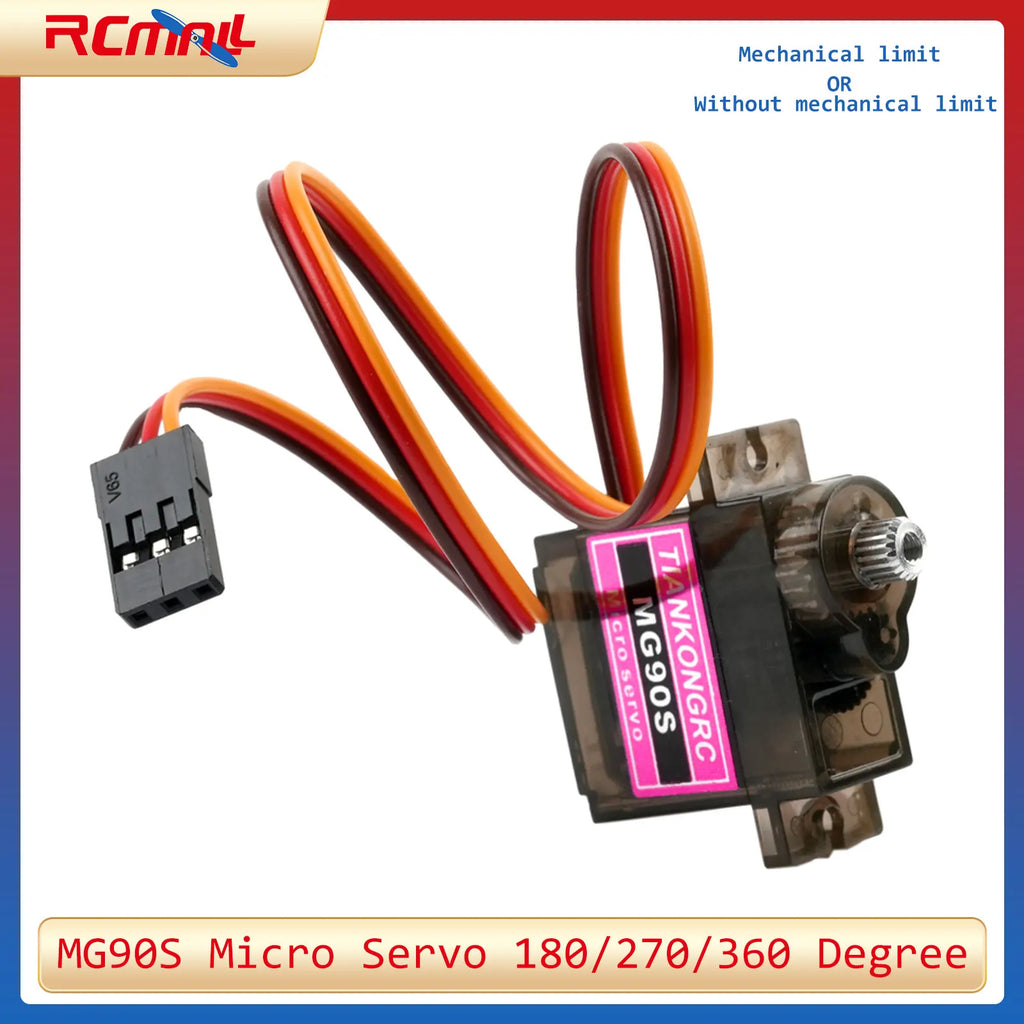 MG90S Micro Servo Metal /Plastic Gear 9g SG90 Enhanced Mini Servo Motor 180/270/360 Degree for Arduino RC Car Helicopter Drone