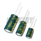 10pcs/lot Low ESR/Impedance high frequency 25V 35v 50v 1000UF aluminum electrolytic capacitor Tolerance 20%