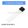 50-100Pcs A3144 A3144E OH3144 Y3144 3144 Hall Switch Effect Sensor Hall Sensor Motor Brushless Motor Electric Motor TO-92UA
