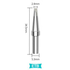 Weller ET Series ETD ETB ETA Soldering Iron Tip Copper Lead-Free for WES50 51 Soldering Station Welder For PES51 LR21 Handles