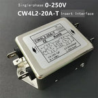 New 220V AC Anti-interference Power Supply EMI Filter CW4L2 CW4L2-20A-S CW4L2-6A-S CW4L2-10A-S CNC Purifier for Enhanced Perform