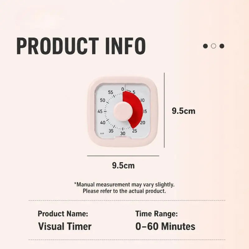 Timer Alarm Clock Visual Countdown Timer Kids Self Discipline Gadget Special Time Manager for Student Time Planning Reminder