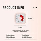 Timer Alarm Clock Visual Countdown Timer Kids Self Discipline Gadget Special Time Manager for Student Time Planning Reminder
