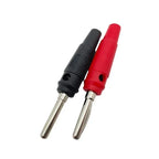 20Pcs 4mm Banana Plug Connectors Black And Red High Current Insulated Shrouded Stackable Screw Connection Probe