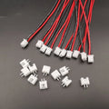 XH 2.54mm Pitch JST 1S 2Pin Balance Plug Conenctor Male Female Plugs Lead Terminal With 22AWG Silicone Wire Cable 10/15/20cm
