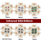 IR LED 10W High Power Chip Infrared 660nm/730/760/810/850/940nm 12W 3535 Bead 2V 4V 8V 700/1400/2800mA For Night Vision Security