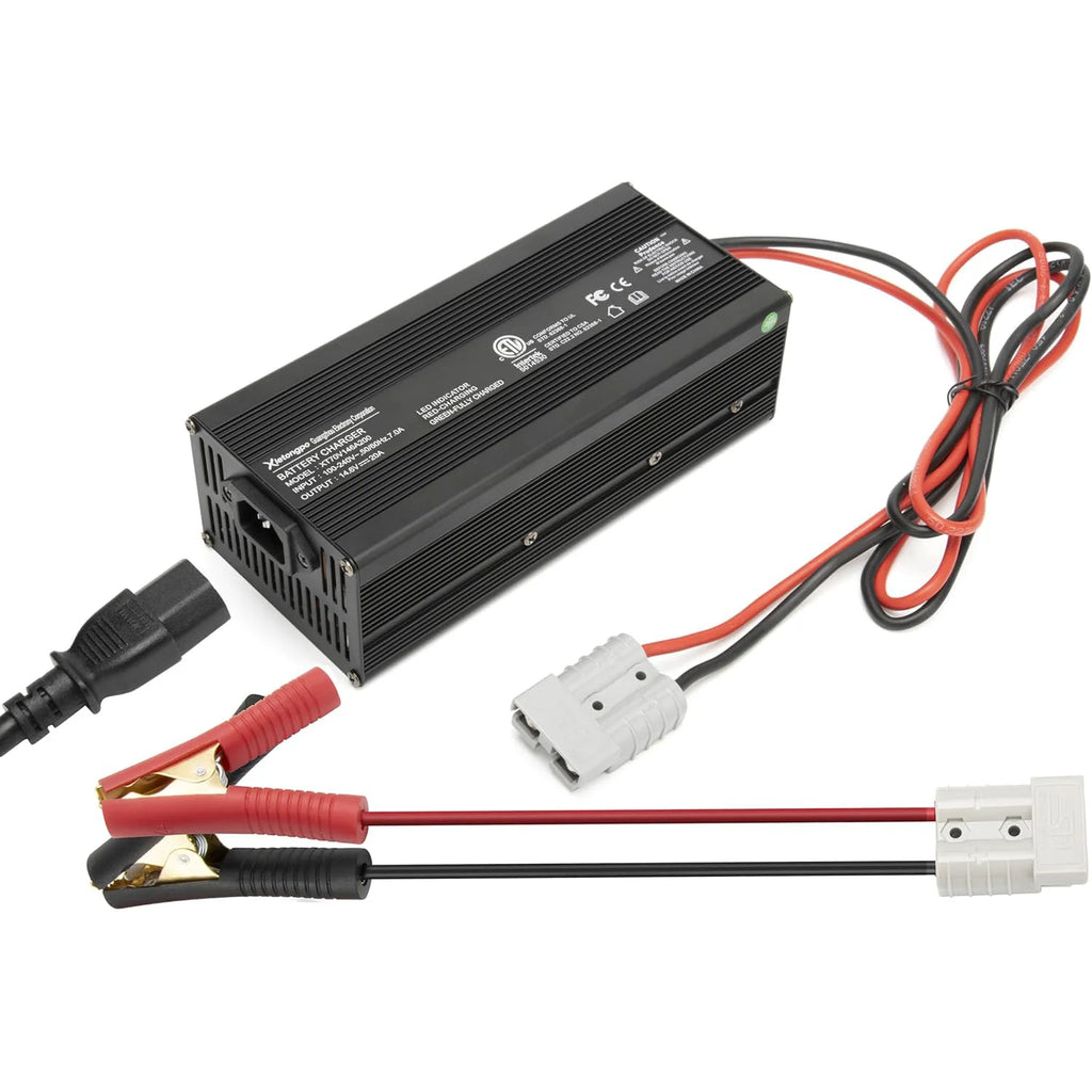 Xietongpo 12V 20A LiFePO4 Battery Charger 14.6V LiFePO4 Charger and Maintainer for 4S 12V (12.8V) Deep Cycle Lipo Lithium Iron Phosphate Rechargeable Batteries of RV Car Boat