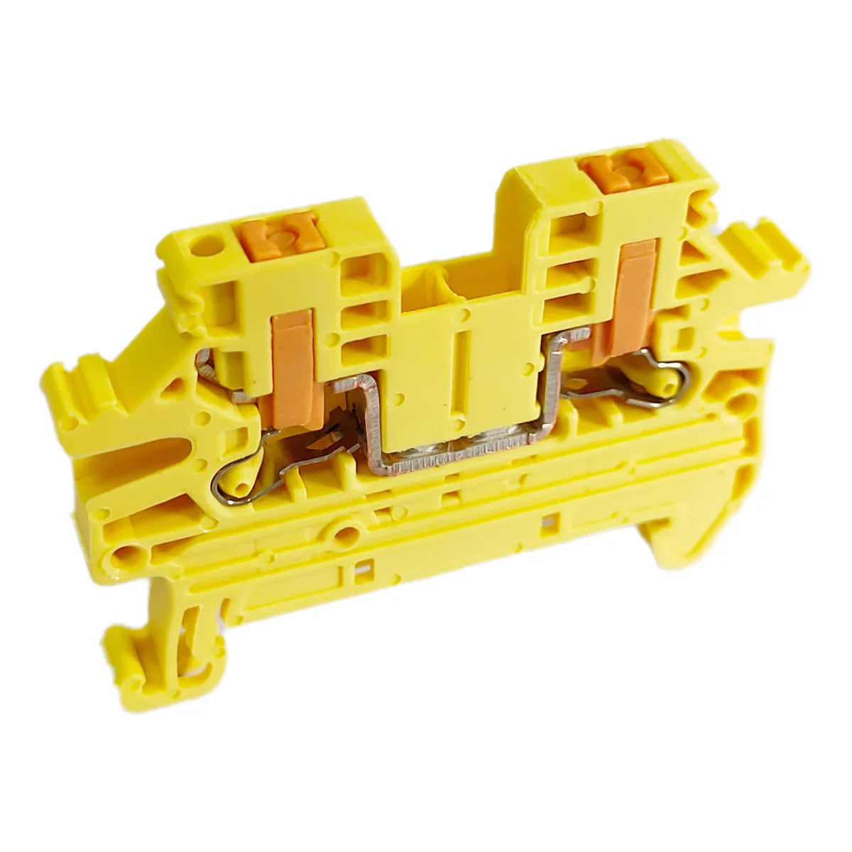10Pcs/lot PTV2.5 DIN Rail Terminal Block Side Entry Push-in Connection 2.5mm² 12AWG Cable Wiring Electrical Wire Connector