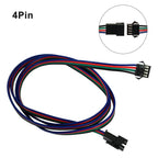 2Pin 3Pin 4Pin Male Female Extension Cable 0.5m 1m 2m Electric Wire JST Plug Connector Cable For WS2811 WS2812 WS2813 LED Strip
