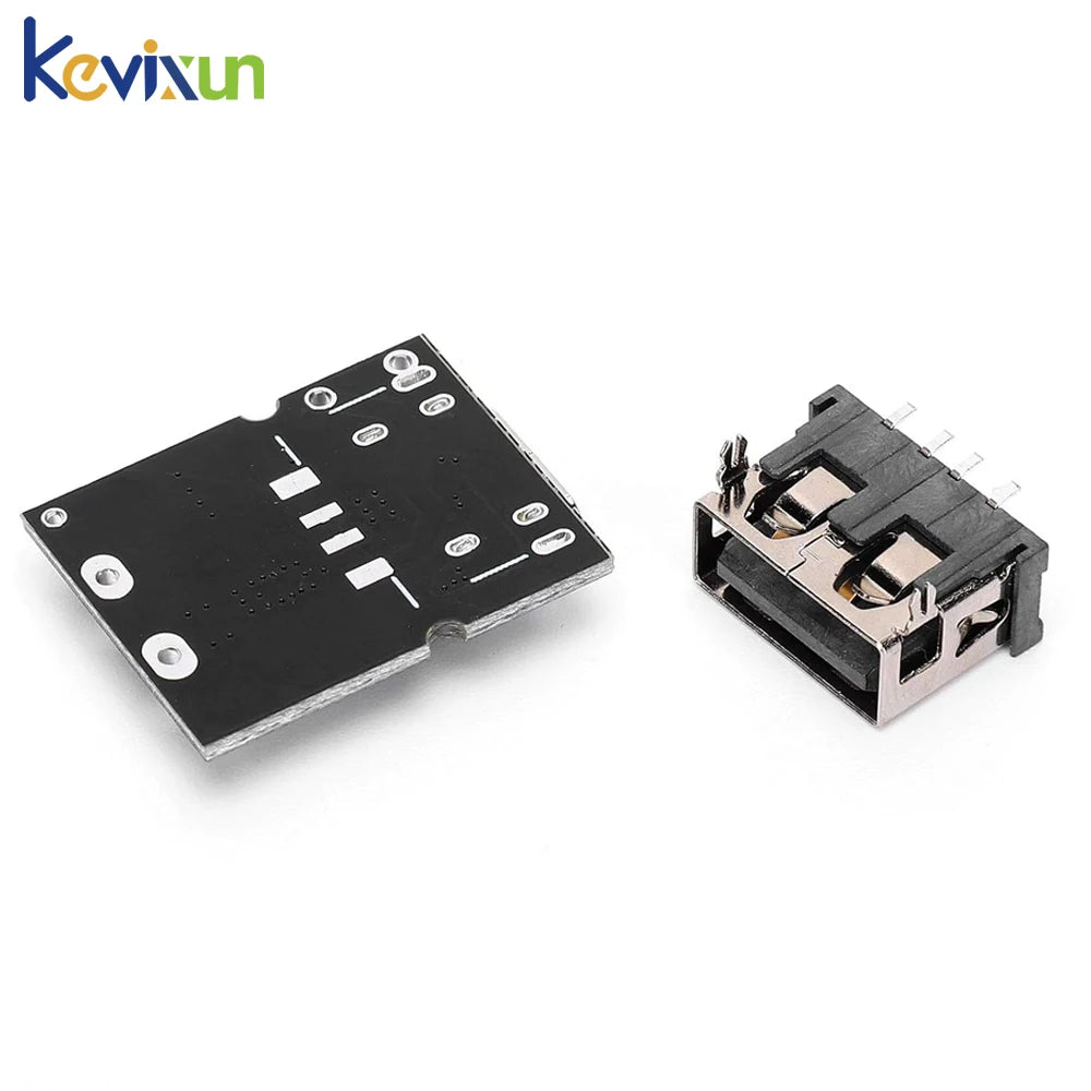 Type-C USB 5V 2A Boost Converter Step-Up Power Module with LED Display Lithium Battery Charging Protection Board for DIY Charger