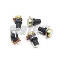 5 Sets WH148 1K 10K 20K 50K 100K 500K Ohm 15mm 3 Pin Linear Taper Rotary Potentiometer Resistor for Arduino with AG2 White cap