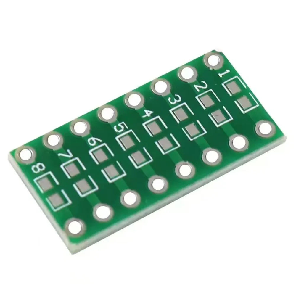 10PCS/LOT 0402 0603 0805 SMD To DIP Adapter PCB Board SMT Resistor Capacitor LED IC Converter Breakout Board