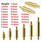 100pc DIP Pogo Spring Thimble H2.2/3/3.5/4.0/4.2/4.5/5.0/6.0/6.5 Antenna Shockproof Waterproof Bluetooth Headset Charge Test Pin