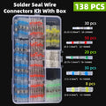 Heat Shrinkable Tube Waterproof Solder Ring Wire Connectors 10/30/50PCS Awg22-18 Butt Bushing Electrical Splice Terminal