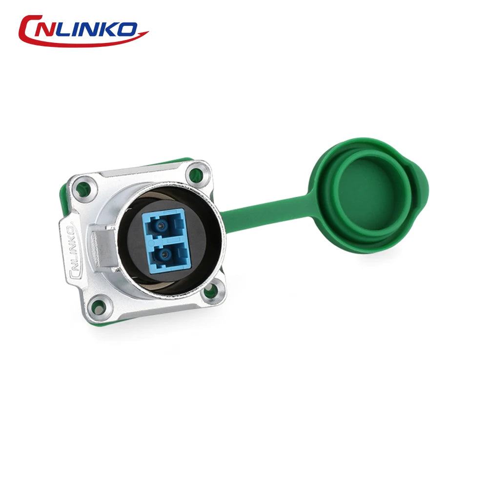 CNLINKO M24 Fiber Optic Connector LC High Performance Single Mode Conenctor Quick Assembly Waterproof IP68 for Networking FTTH