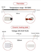 For Bambu Lab X1 Series Hotend Upgrade 2.0 Version Bambulab Bi Metal Fit Bamboo Bambu labs X1 X1C Hot End X1C Thermistor