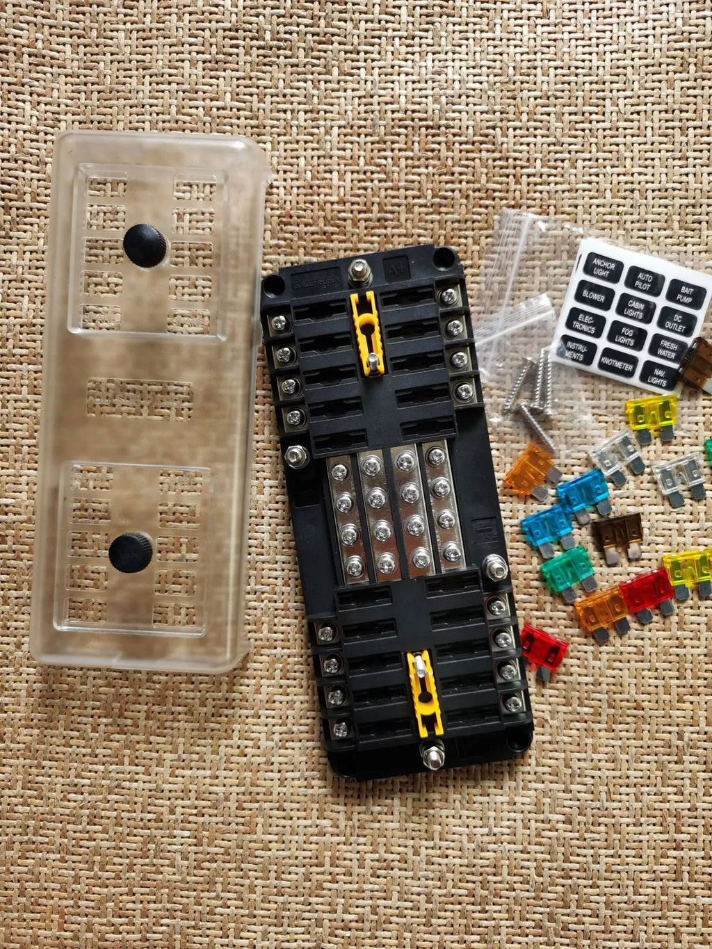8 Way 12 Way 16 Way Blade Fuse Box 12V/24V Automotive Fuse Holder for Car Truck Boat
