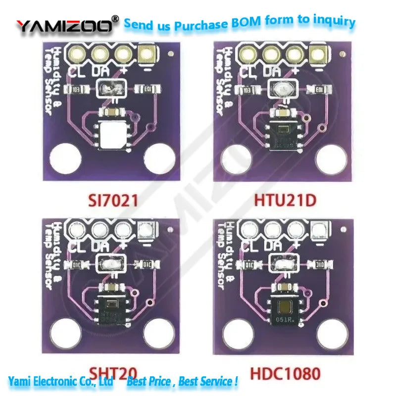 10pcs HDC1080 Si7021 SHT20 HTU21D Module Low Power, GY-213V-HDC1080 High Accuracy Digital Humidity With Temperature Sensor